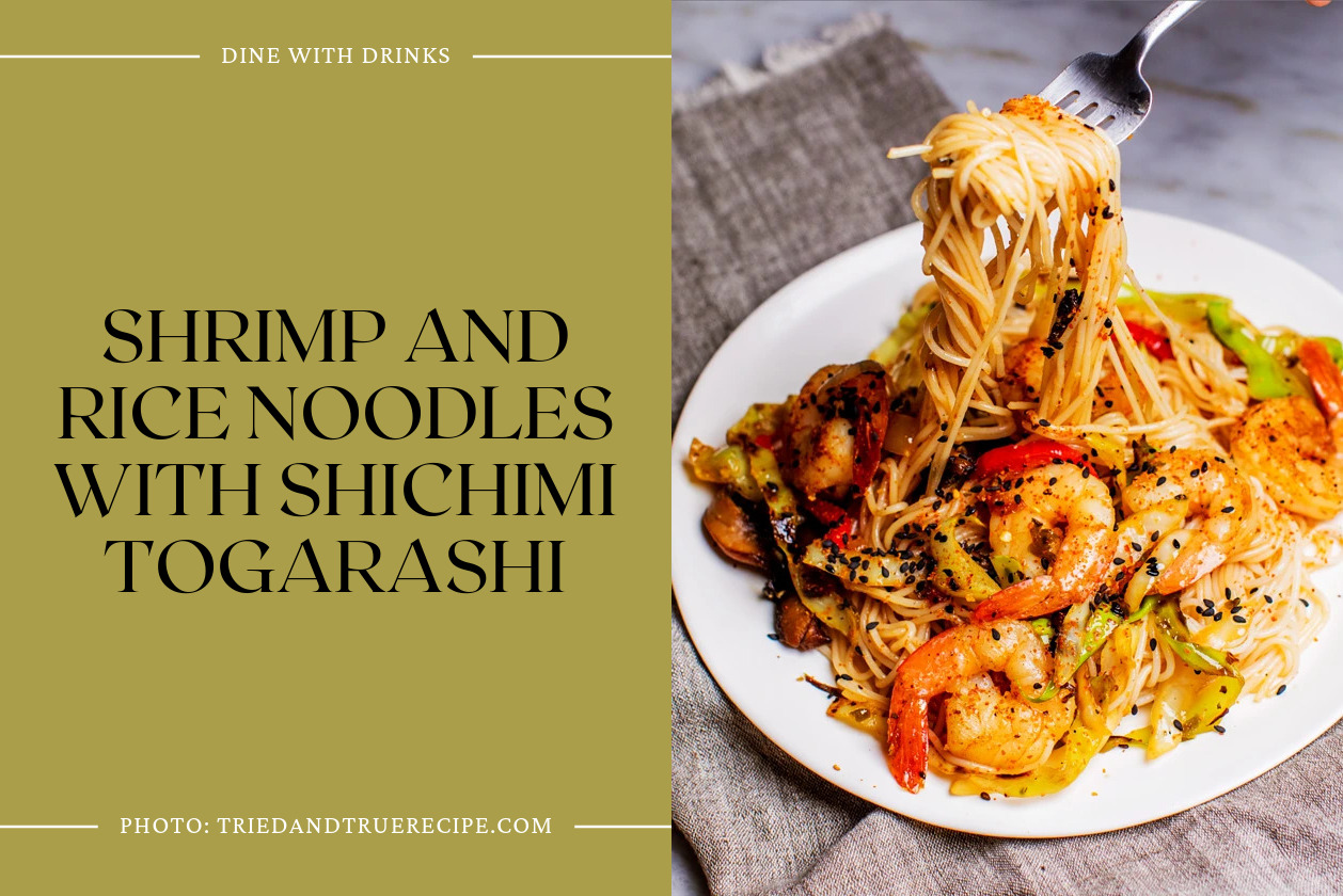 Shrimp And Rice Noodles With Shichimi Togarashi