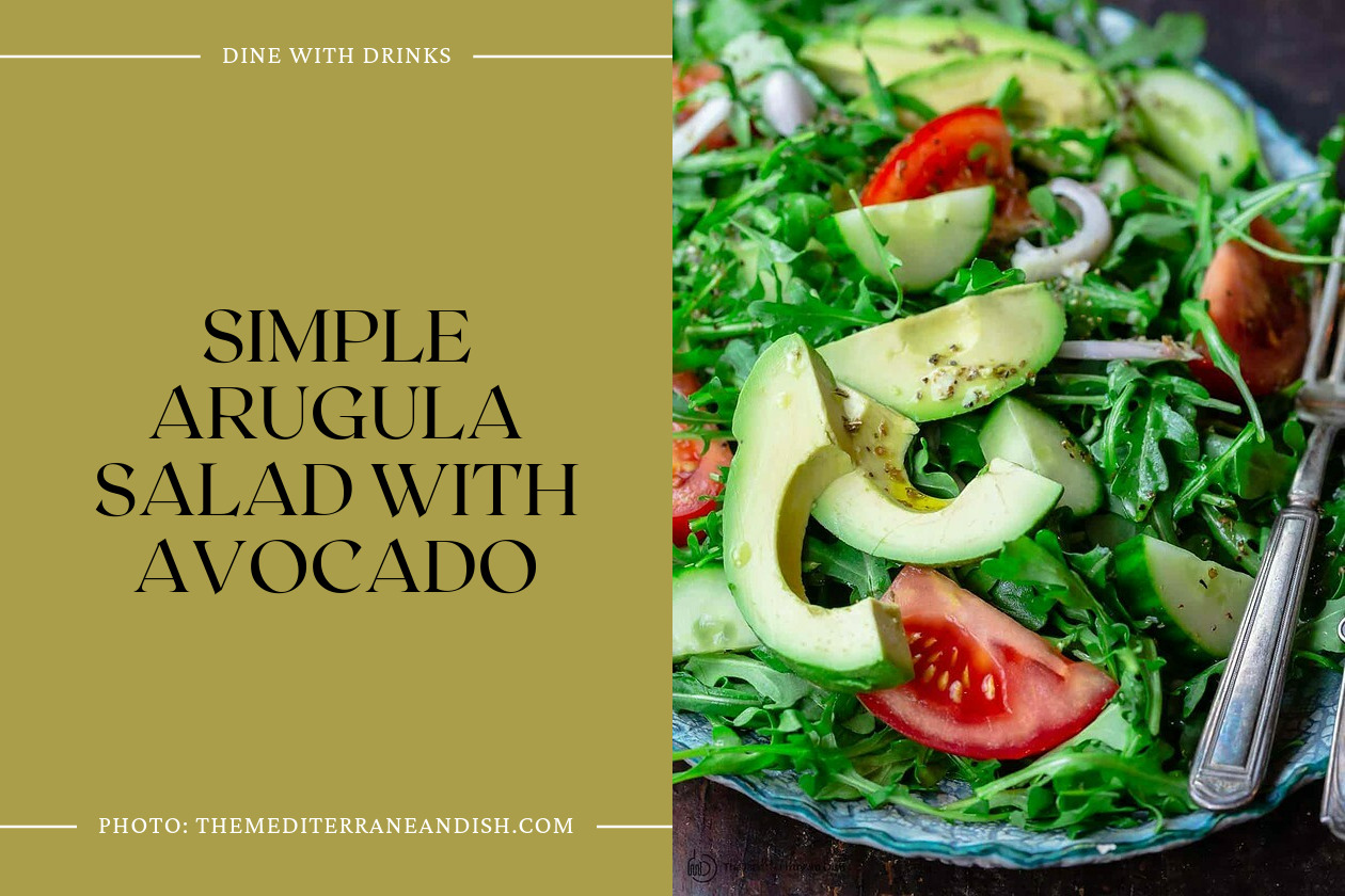 Simple Arugula Salad With Avocado