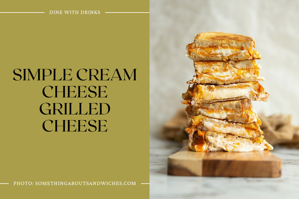 Simple Cream Cheese Grilled Cheese