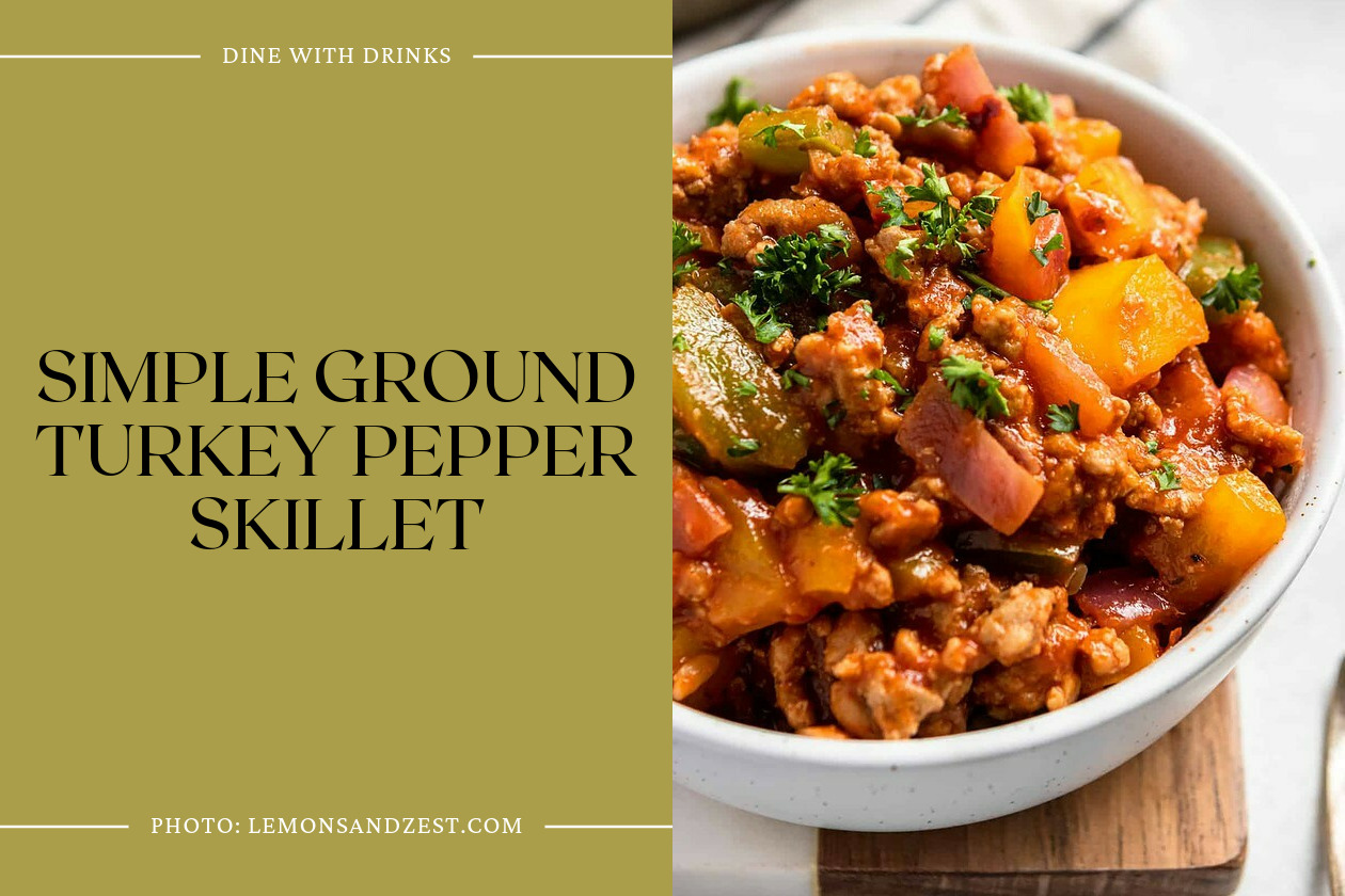 Simple Ground Turkey Pepper Skillet