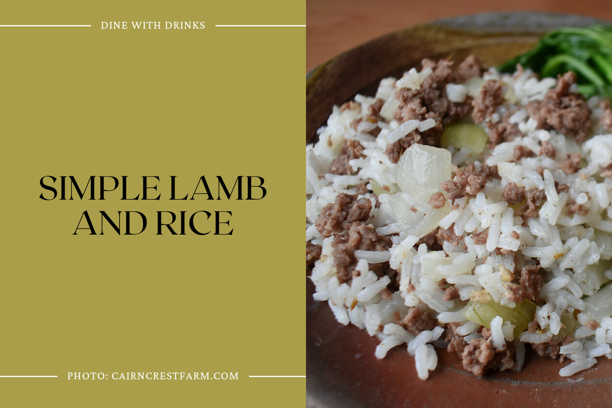 Simple Lamb And Rice
