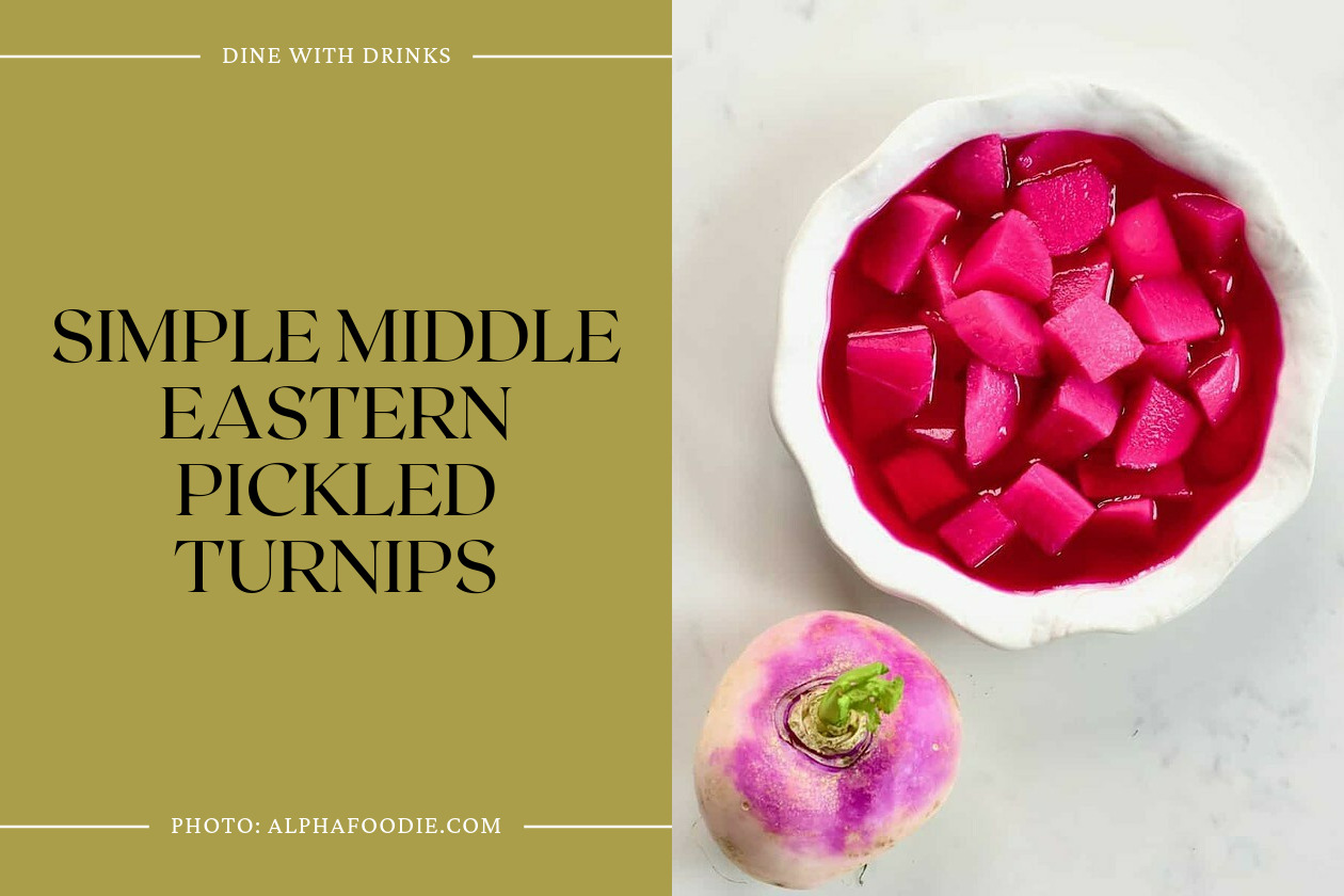 Simple Middle Eastern Pickled Turnips