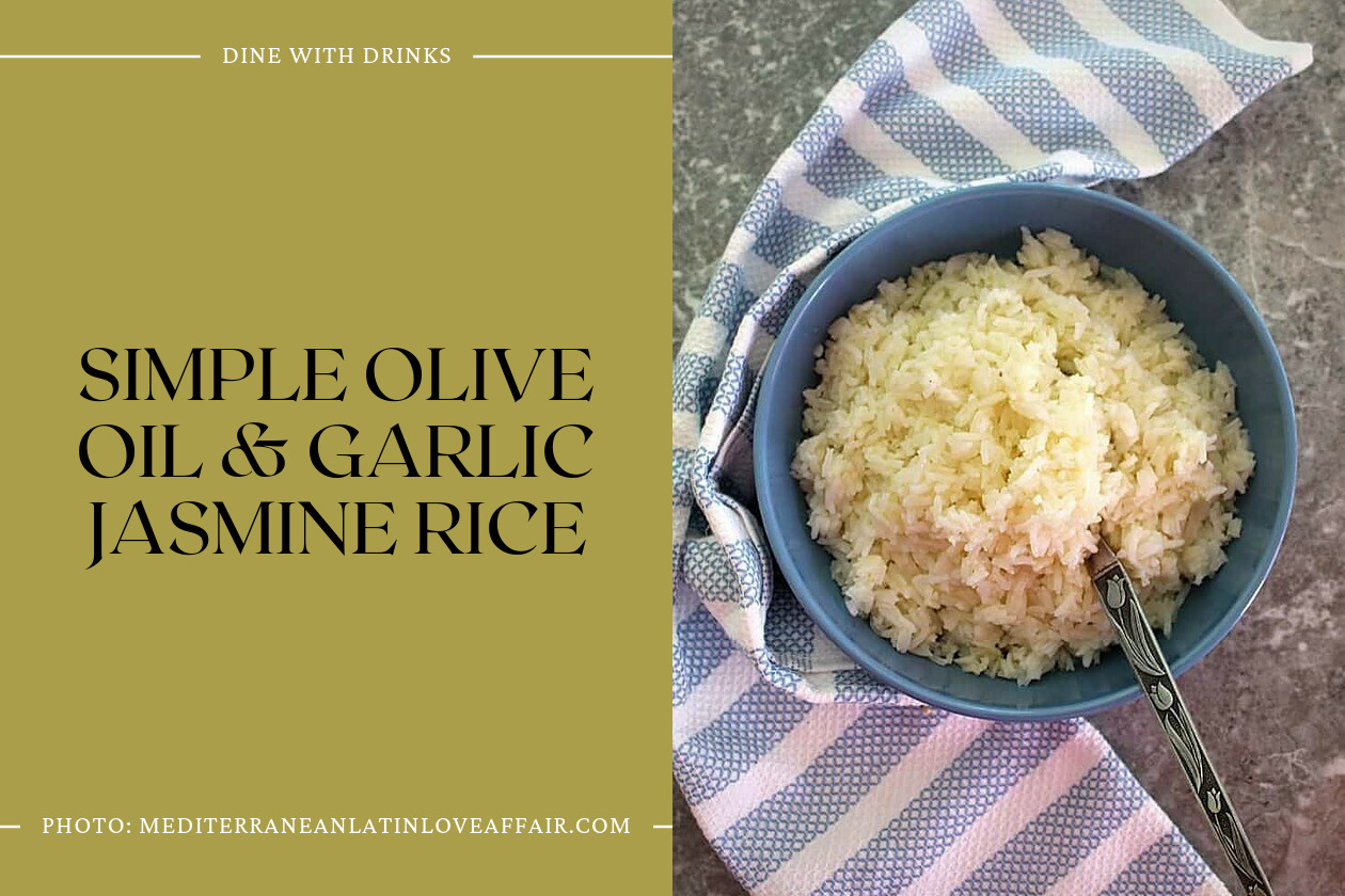Simple Olive Oil & Garlic Jasmine Rice