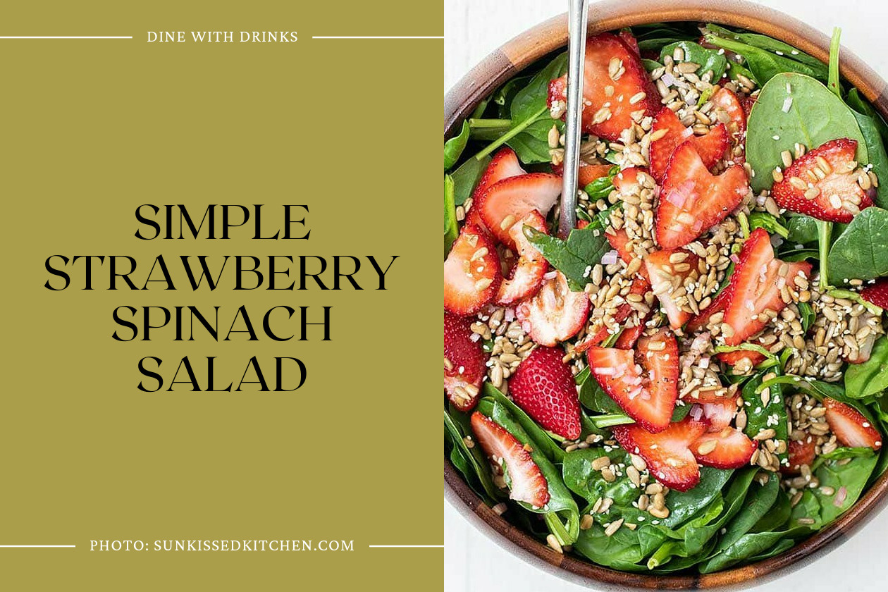 Simple Strawberry Spinach Salad