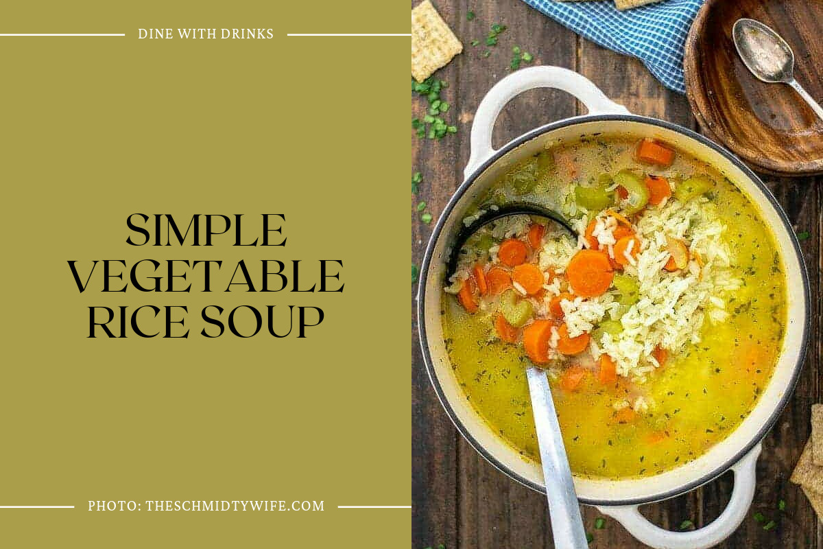 Simple Vegetable Rice Soup