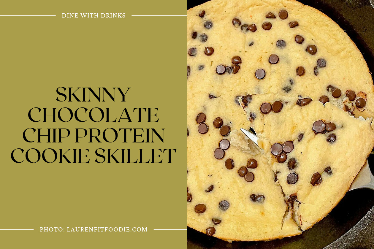 Skinny Chocolate Chip Protein Cookie Skillet