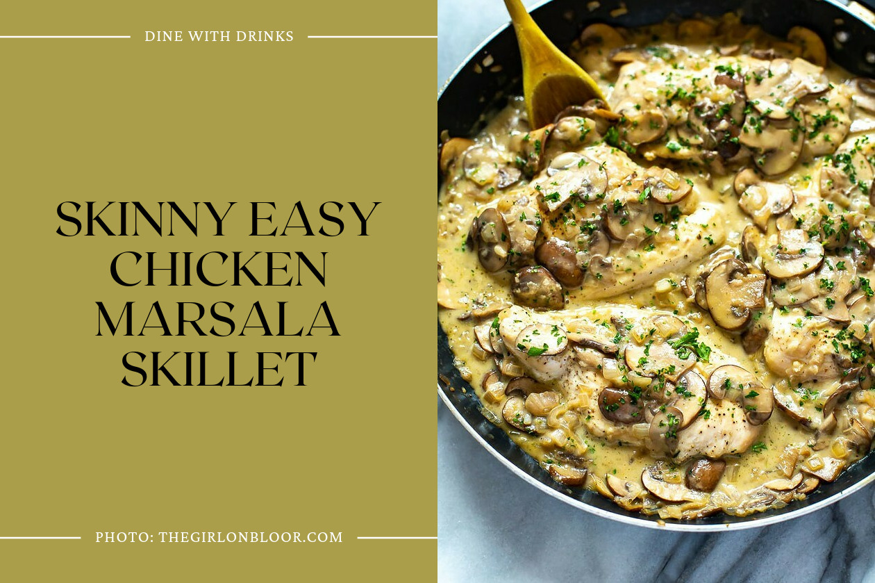 Skinny Easy Chicken Marsala Skillet