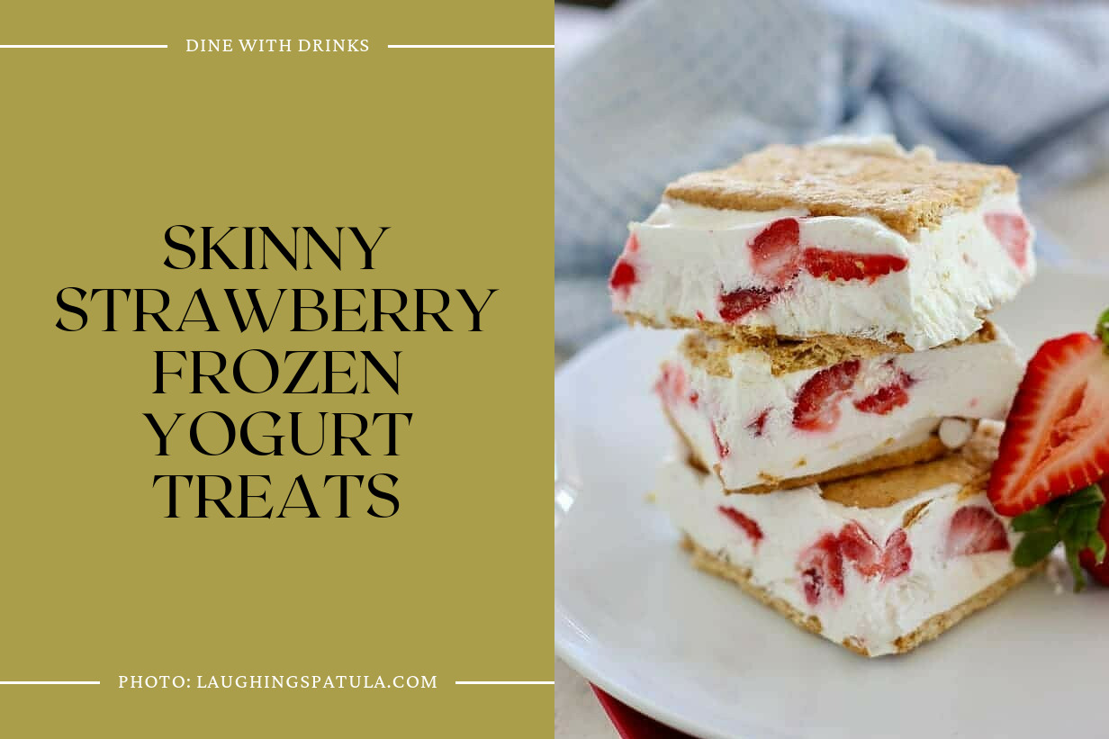 Skinny Strawberry Frozen Yogurt Treats