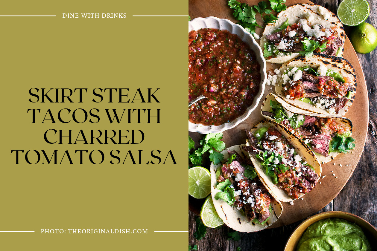 Skirt Steak Tacos With Charred Tomato Salsa