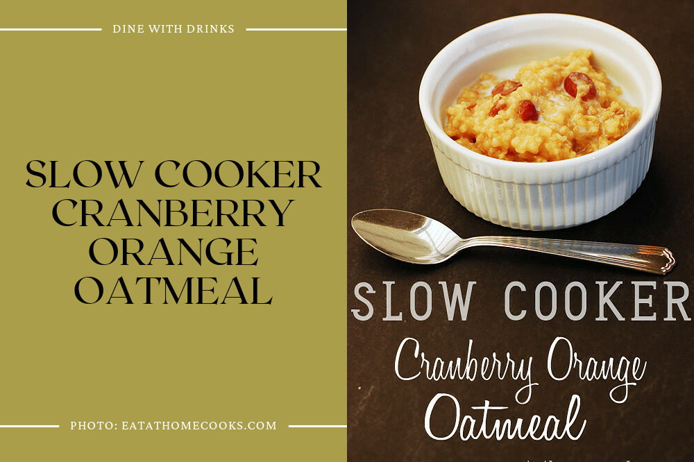 Slow Cooker Cranberry Orange Oatmeal