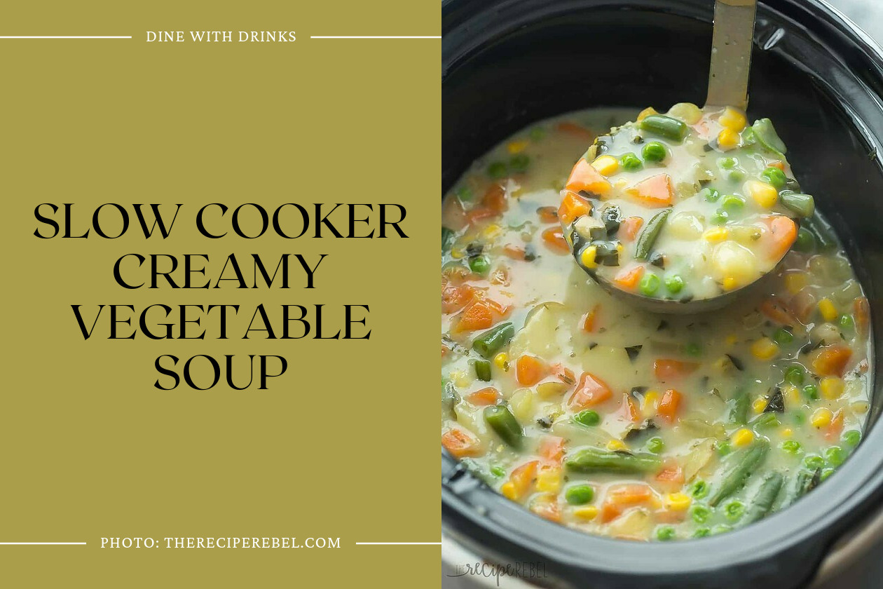 Slow Cooker Creamy Vegetable Soup