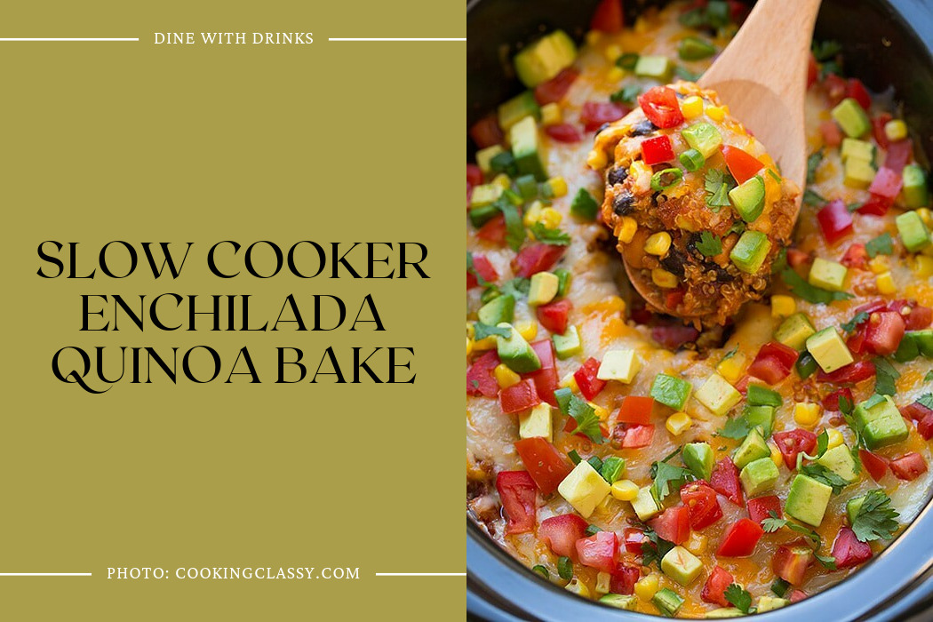 Slow Cooker Enchilada Quinoa Bake