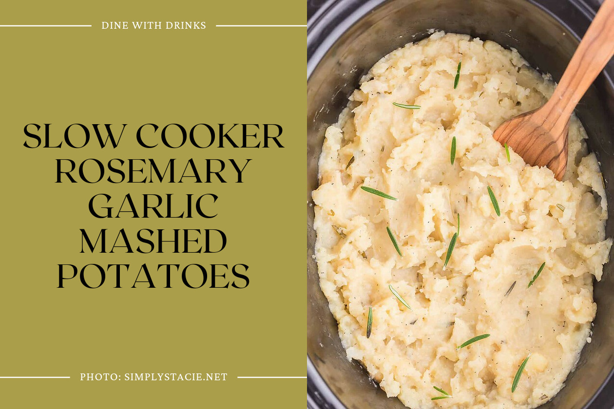 Slow Cooker Rosemary Garlic Mashed Potatoes