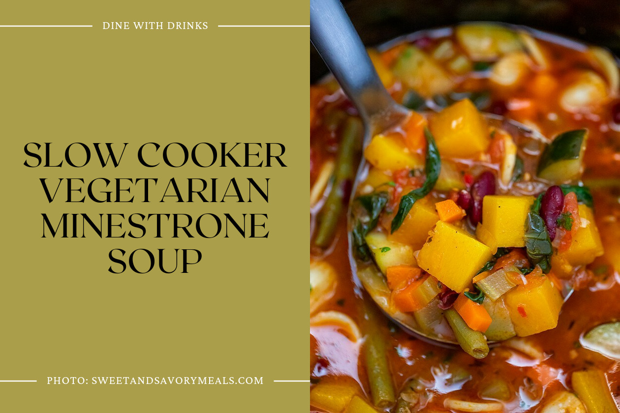 Slow Cooker Vegetarian Minestrone Soup