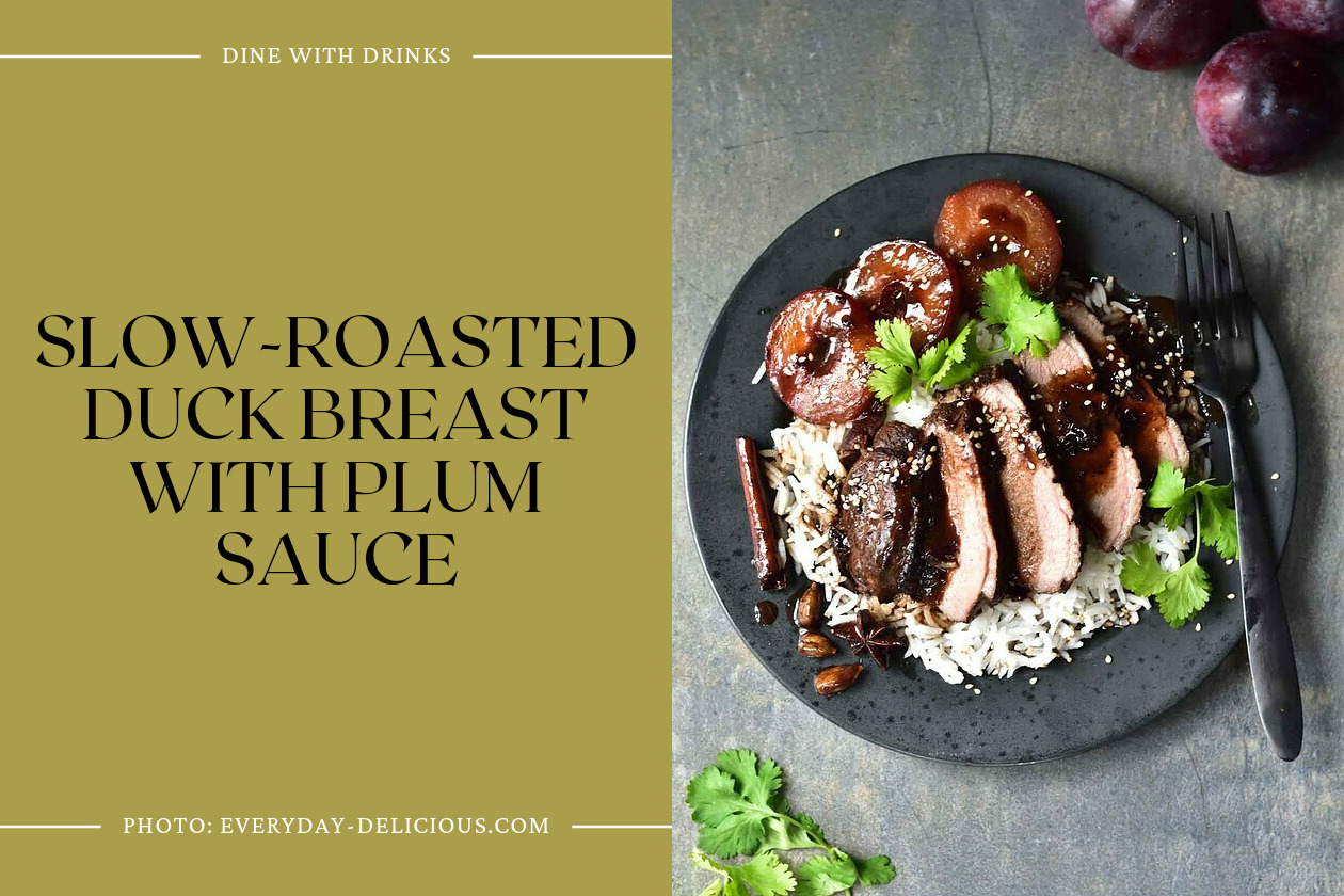 Slow-Roasted Duck Breast With Plum Sauce