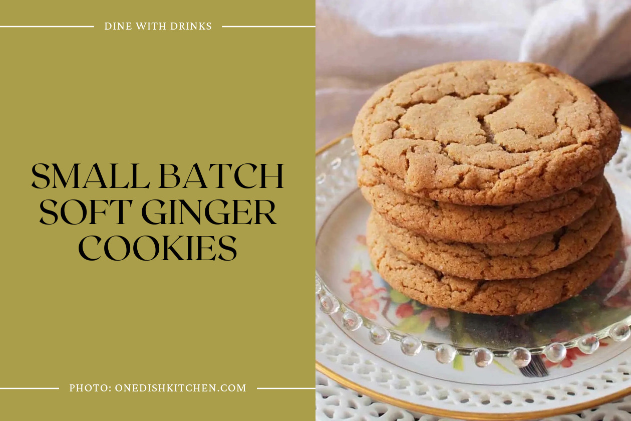 Small Batch Soft Ginger Cookies