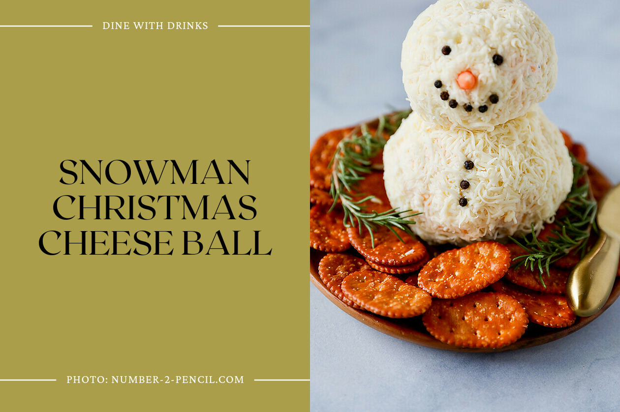Snowman Christmas Cheese Ball