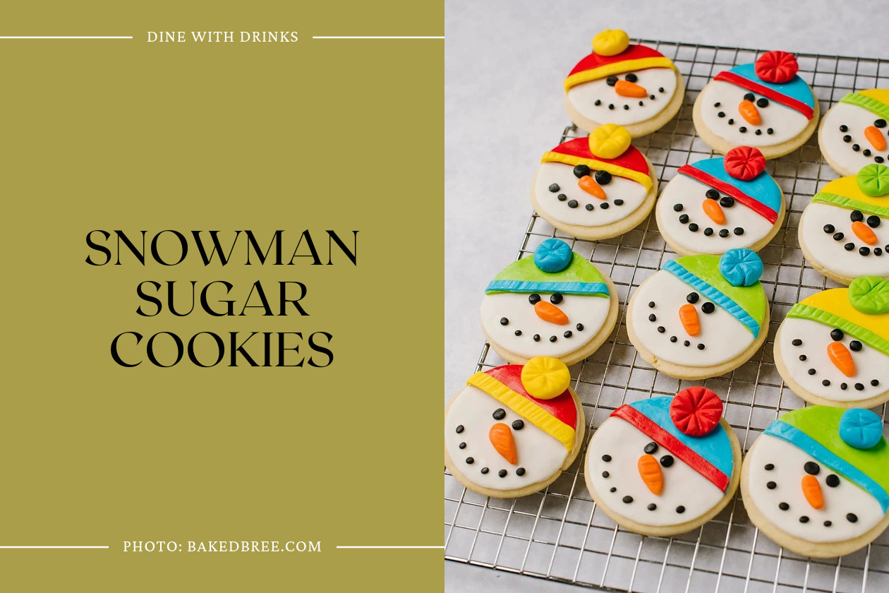 Snowman Sugar Cookies