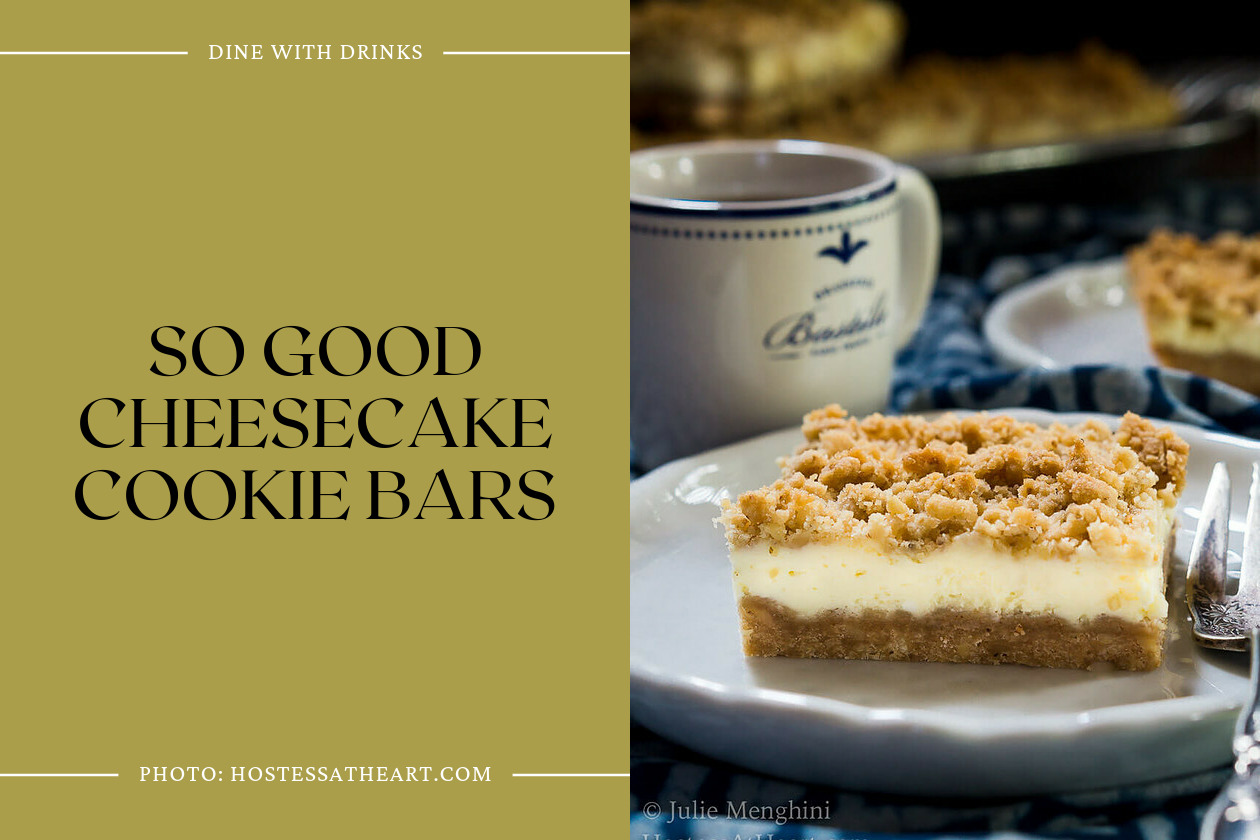So Good Cheesecake Cookie Bars