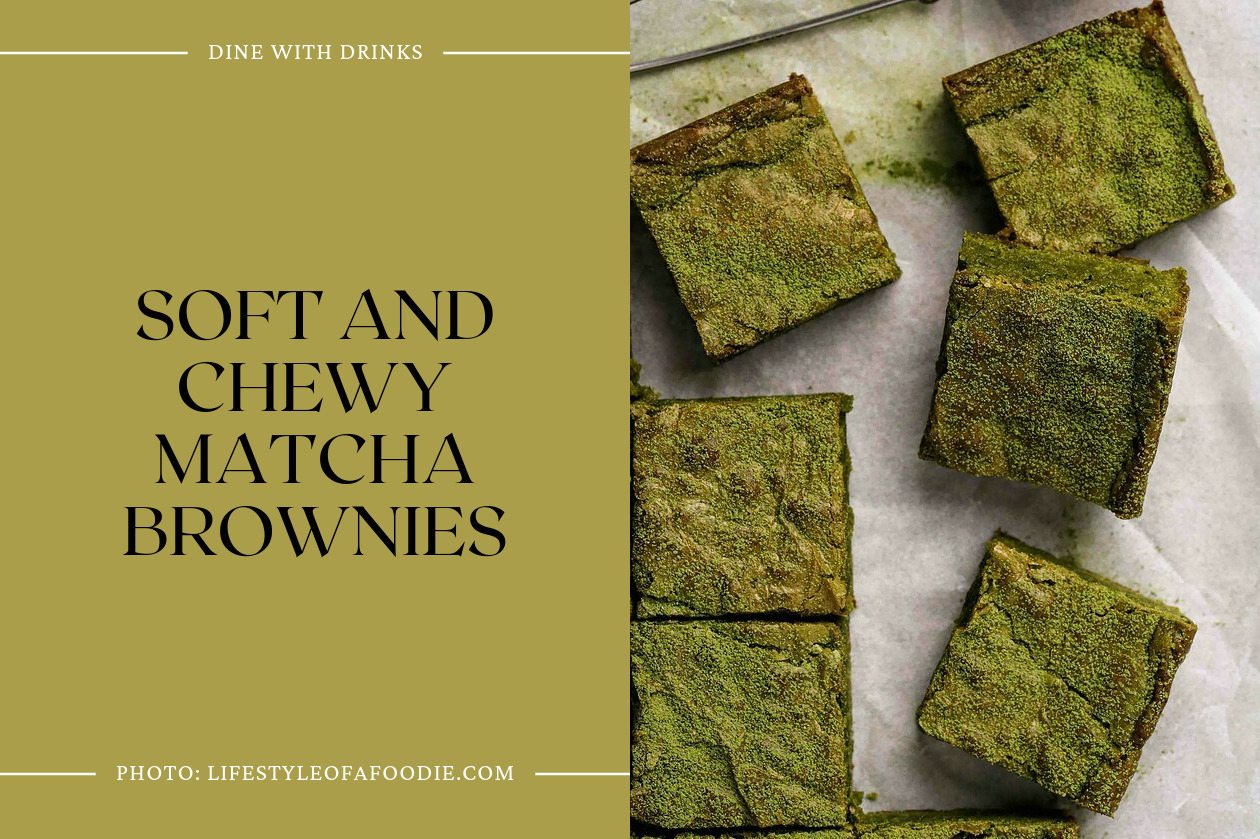 Soft And Chewy Matcha Brownies