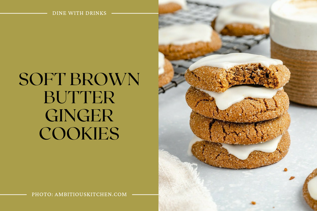 Soft Brown Butter Ginger Cookies