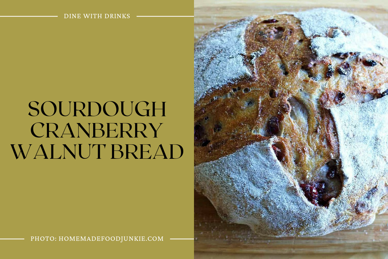 Sourdough Cranberry Walnut Bread