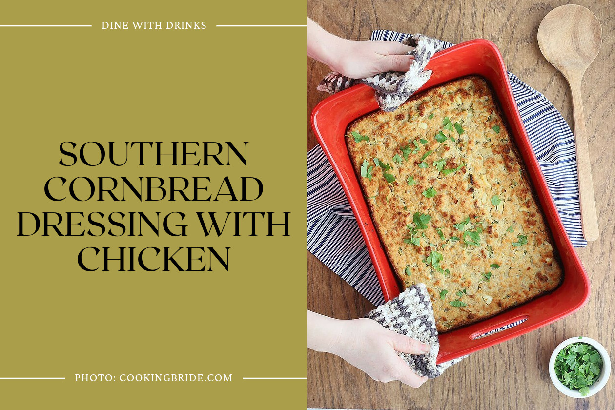Southern Cornbread Dressing With Chicken
