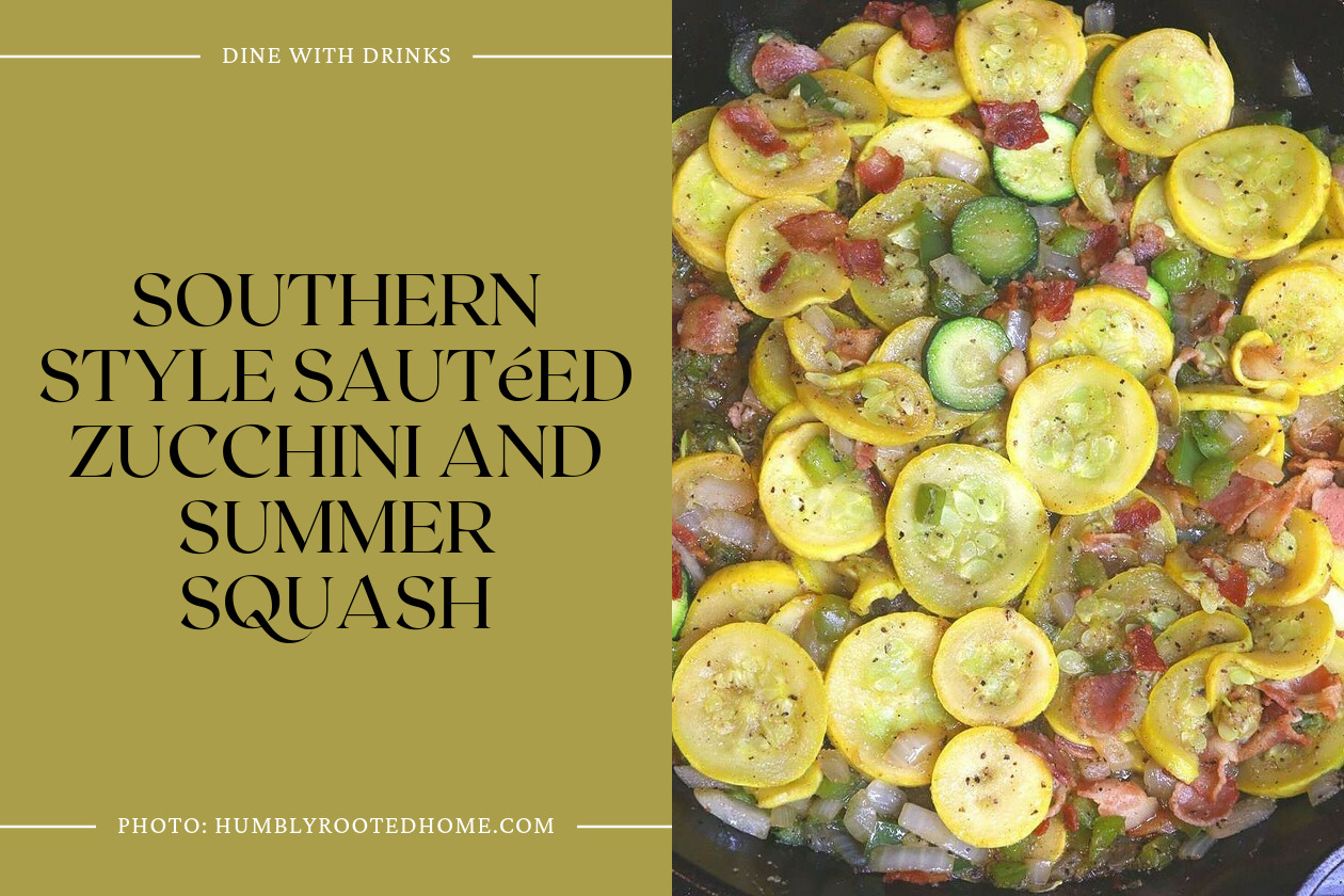 Southern Style Sautéed Zucchini And Summer Squash