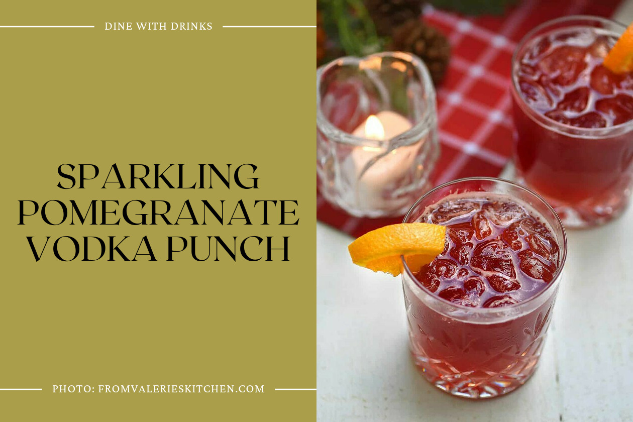 Sparkling Pomegranate Vodka Punch