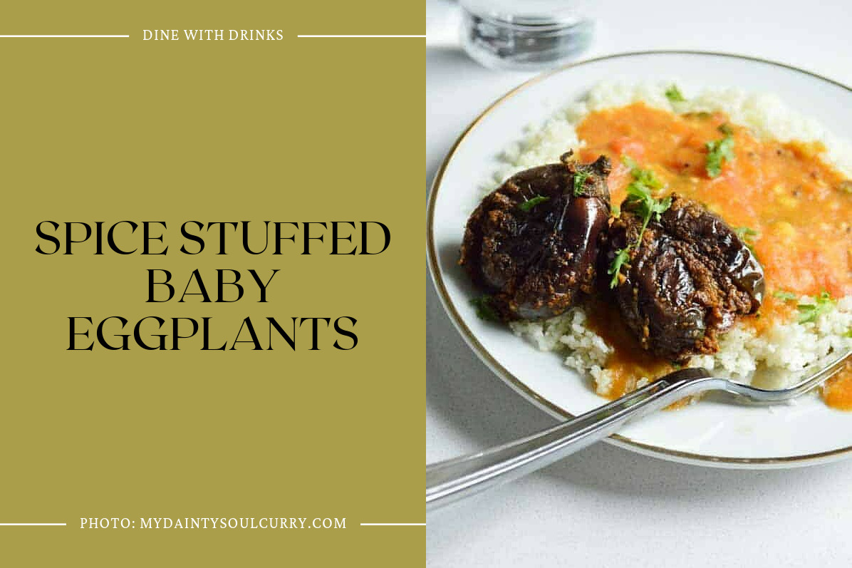Spice Stuffed Baby Eggplants