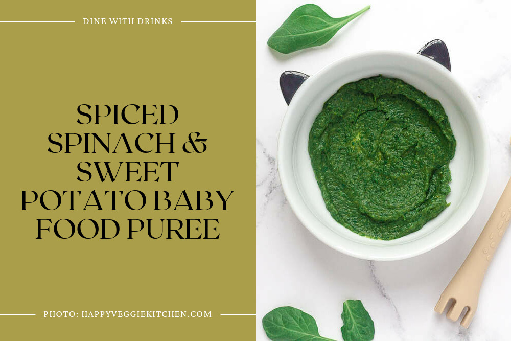 Spiced Spinach & Sweet Potato Baby Food Puree