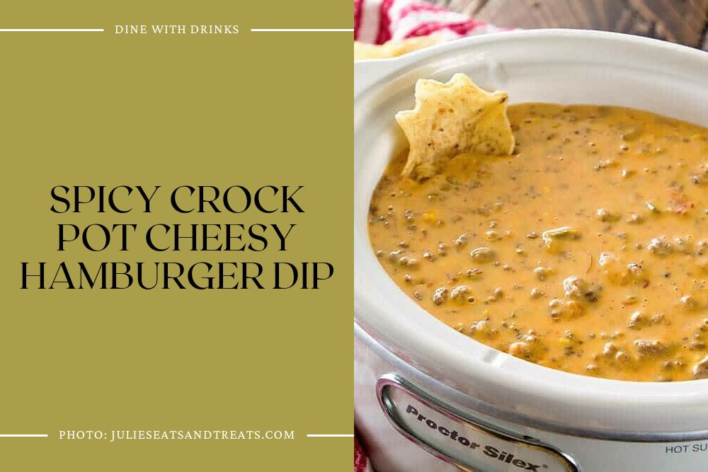 Spicy Crock Pot Cheesy Hamburger Dip