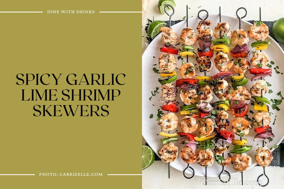 Spicy Garlic Lime Shrimp Skewers