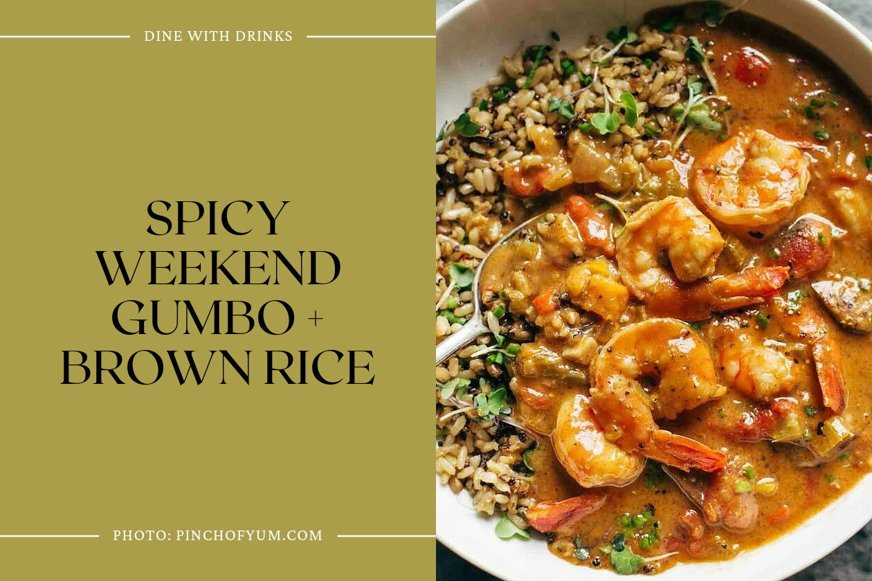 Spicy Weekend Gumbo + Brown Rice