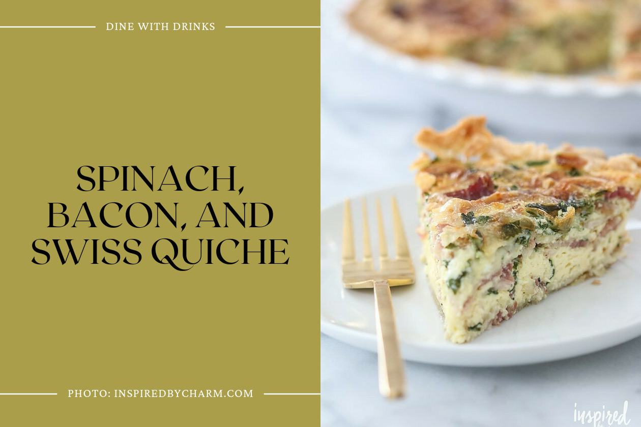 Spinach, Bacon, And Swiss Quiche