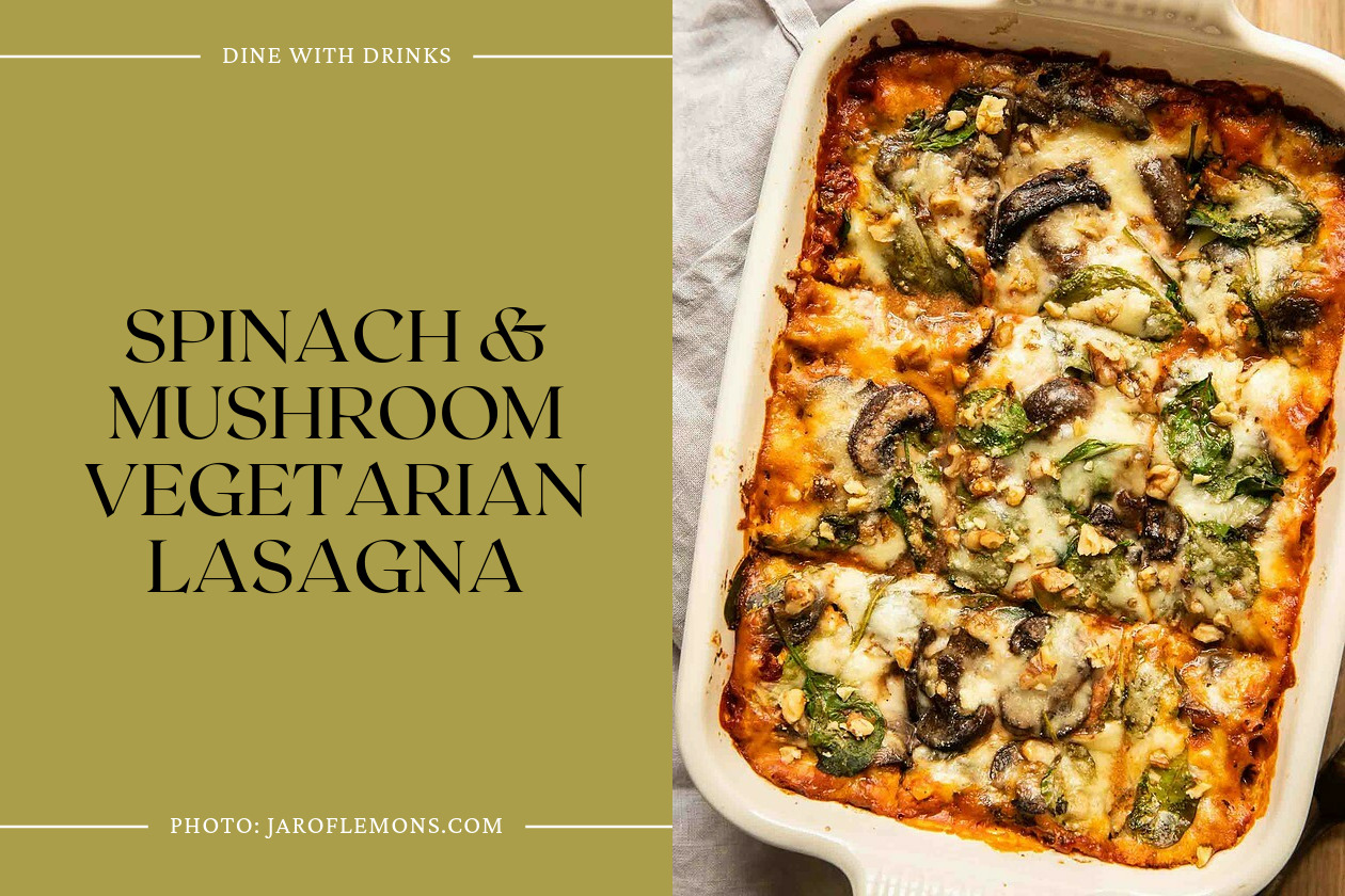 Spinach & Mushroom Vegetarian Lasagna