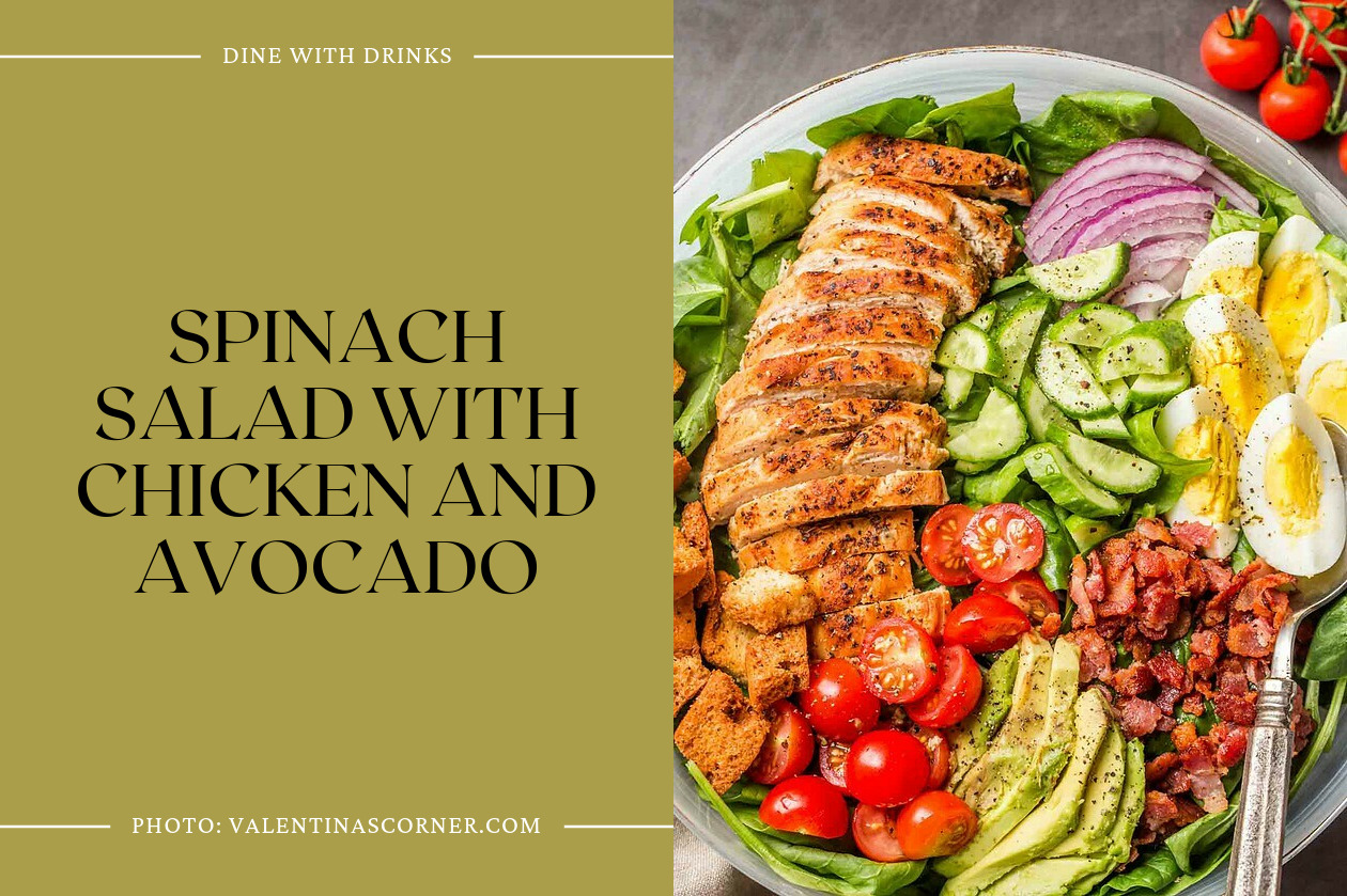 Spinach Salad With Chicken And Avocado