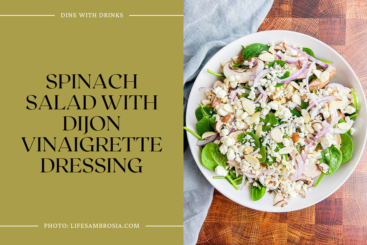 Spinach Salad With Dijon Vinaigrette Dressing