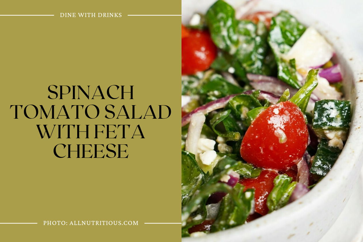 Spinach Tomato Salad With Feta Cheese