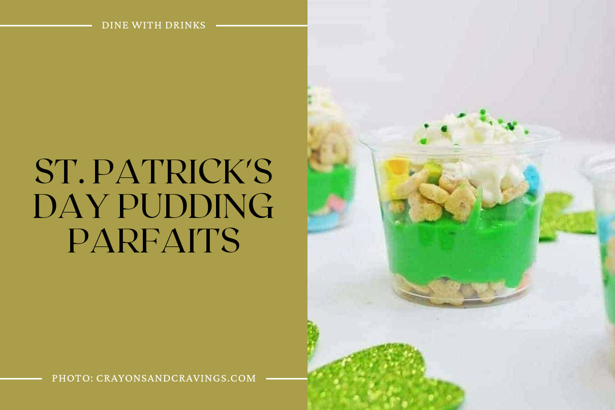 St. Patrick's Day Pudding Parfaits