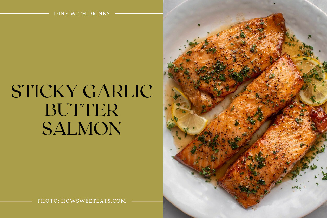 Sticky Garlic Butter Salmon