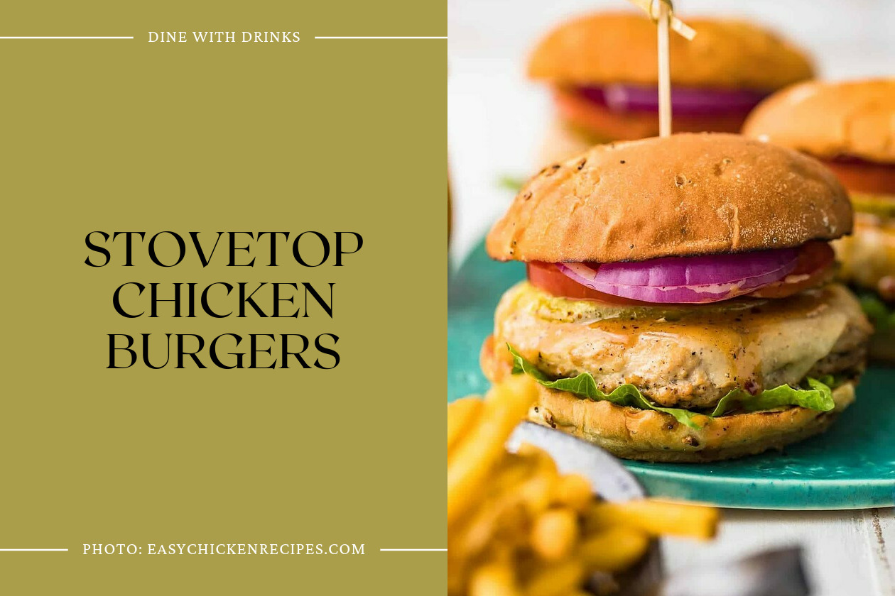 Stovetop Chicken Burgers