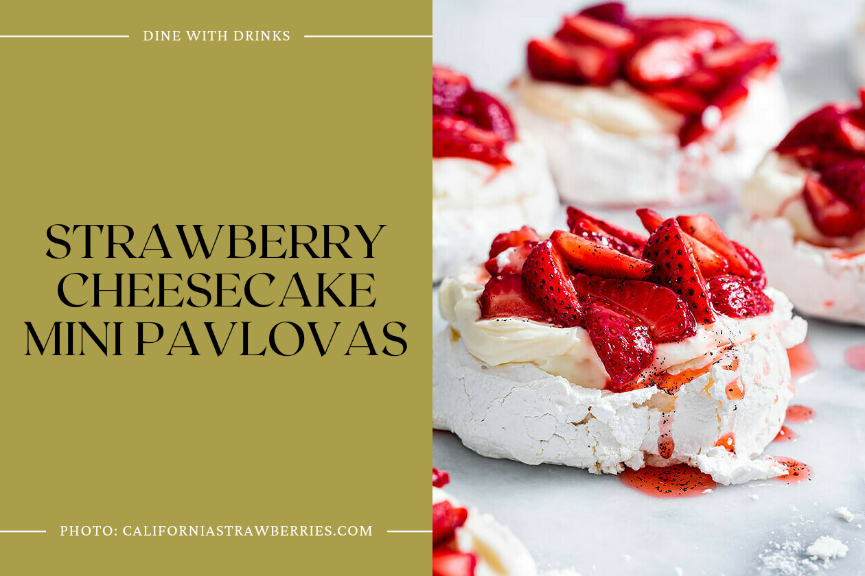 Strawberry Cheesecake Mini Pavlovas