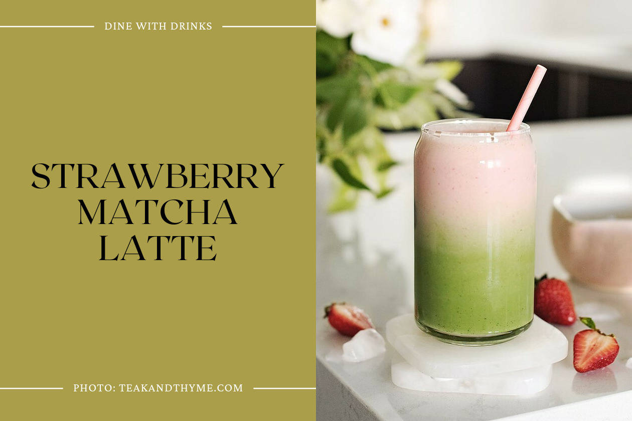 Strawberry Matcha Latte