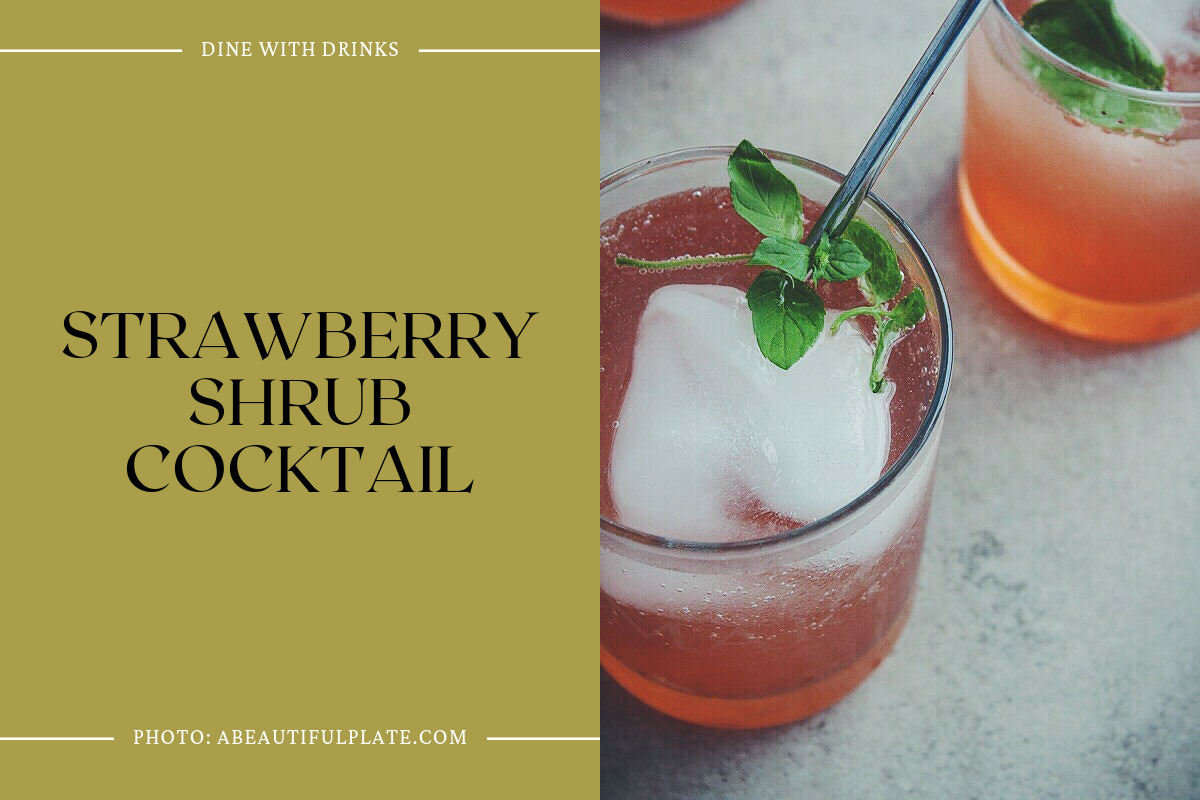 Strawberry Shrub Cocktail