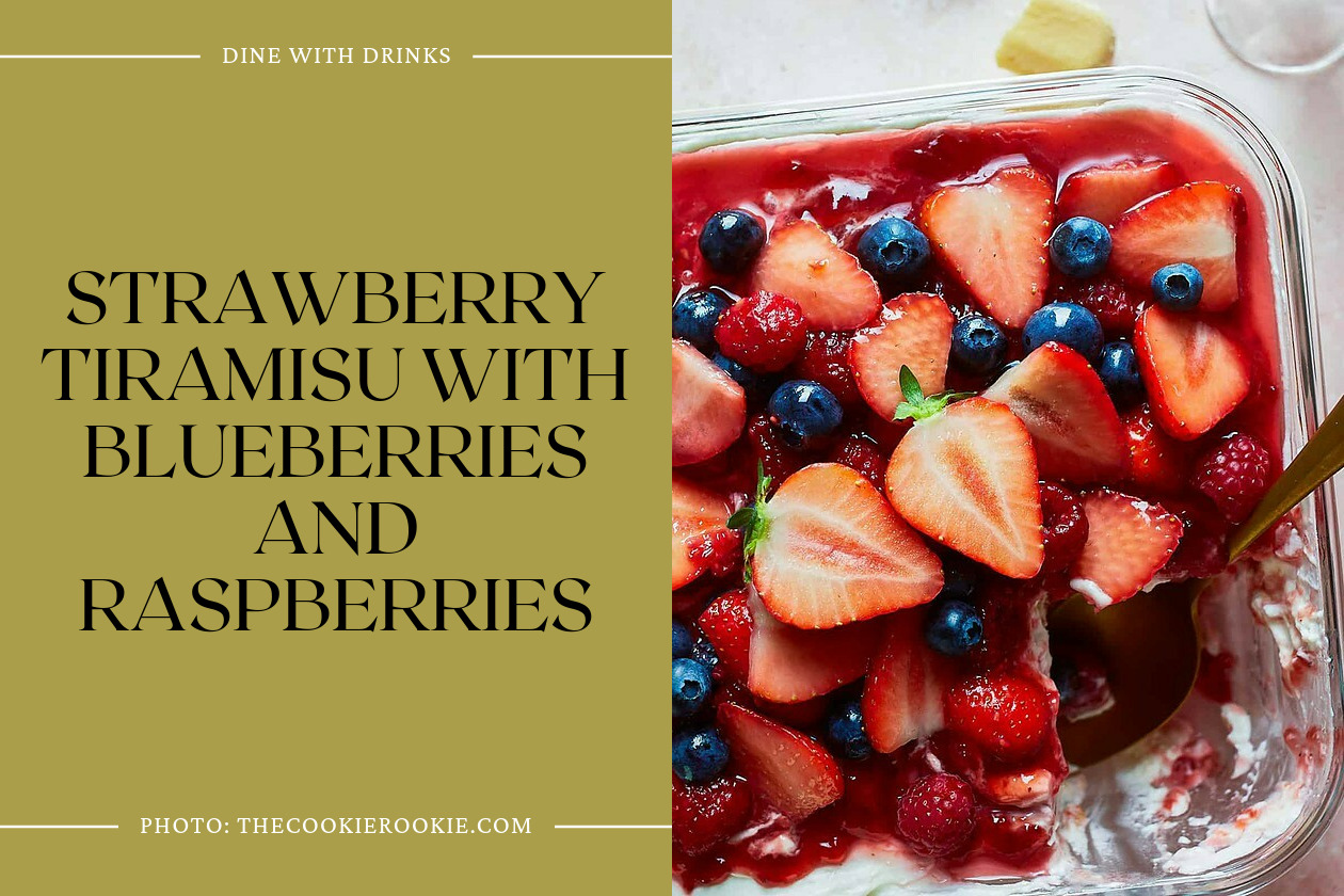 Strawberry Tiramisu With Blueberries And Raspberries