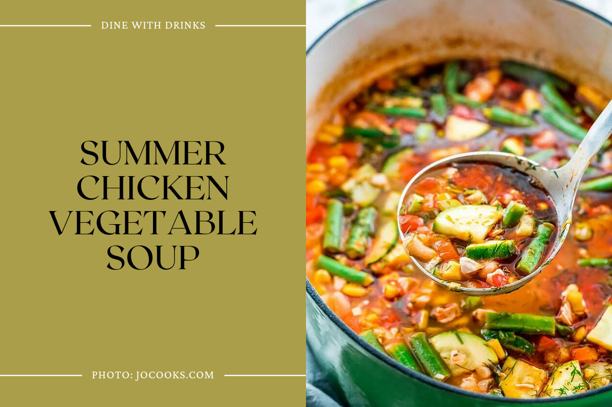 Summer Chicken Vegetable Soup