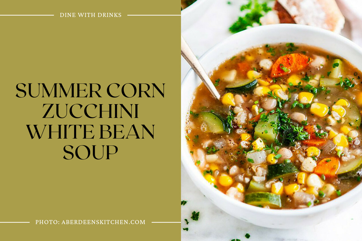 Summer Corn Zucchini White Bean Soup