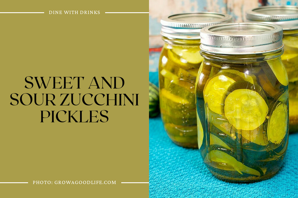 Sweet And Sour Zucchini Pickles