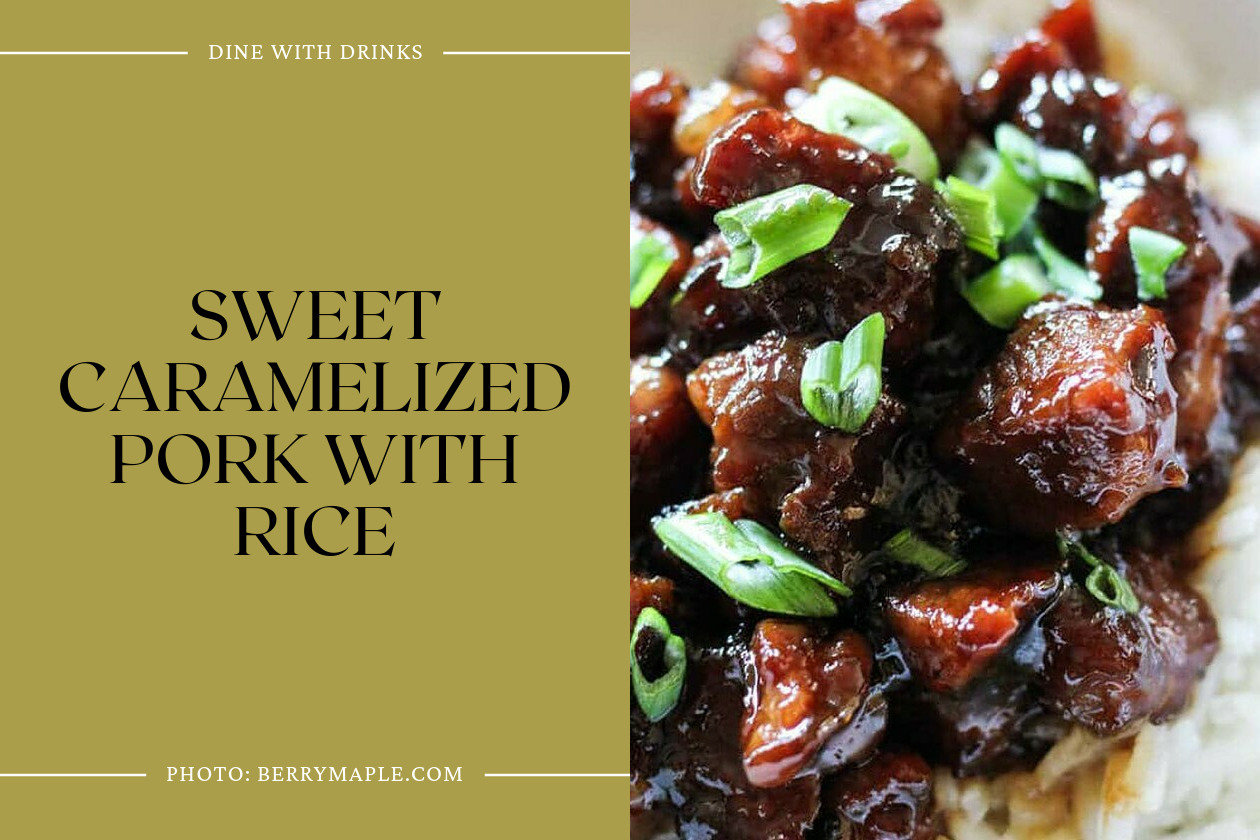 Sweet Caramelized Pork With Rice